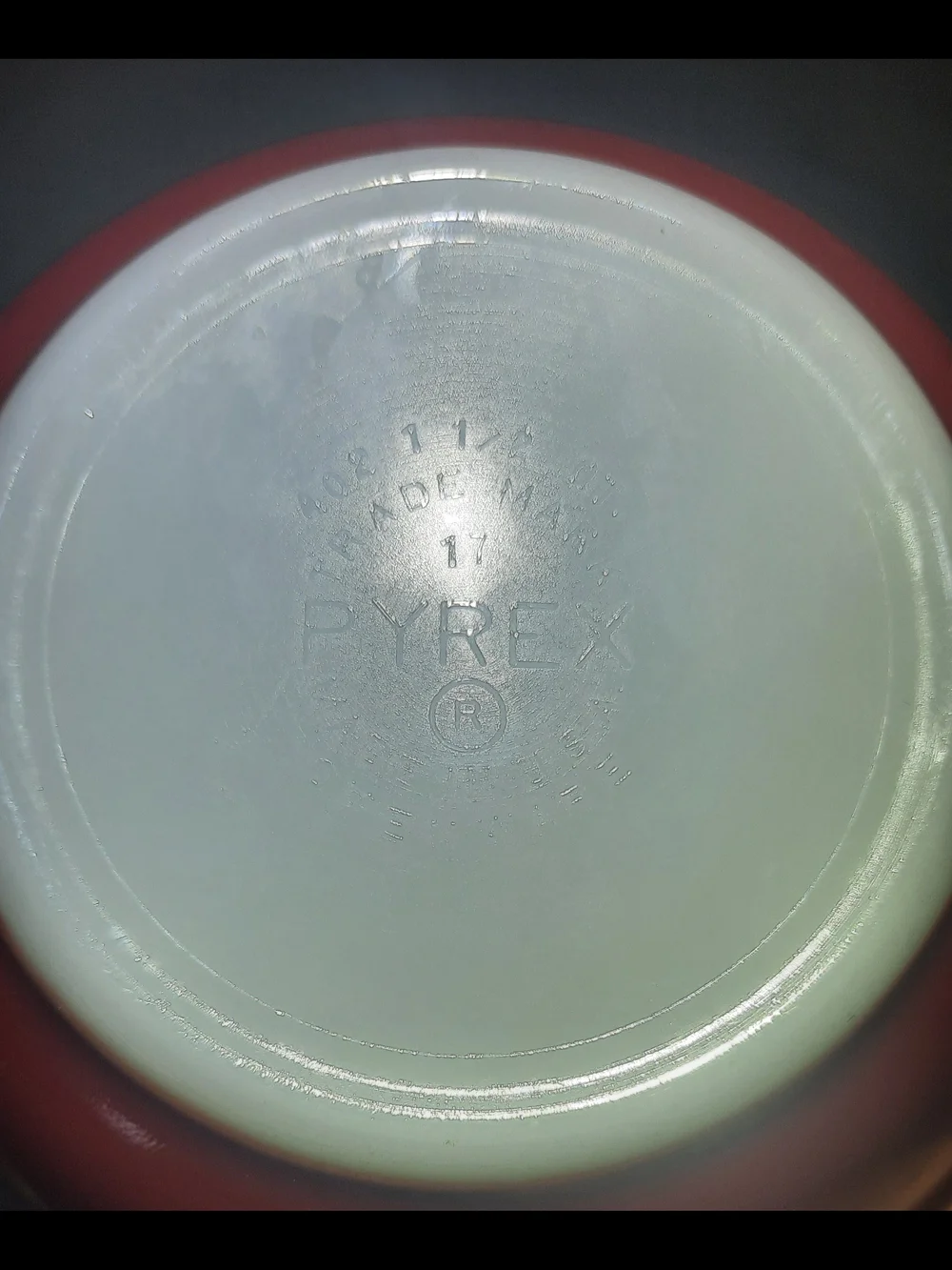 Vintage Pyrex Friendship Red 402 Mixing Bowl